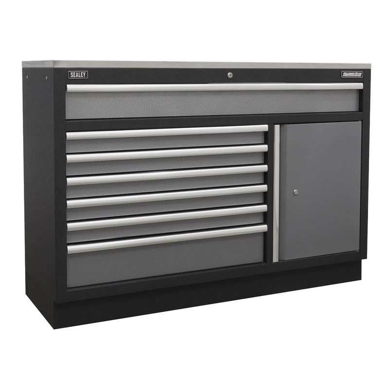 Sealey Modular 7 Drawer Floor Cabinet 1360mm APMS64 Sealey - Dynamic Drive
