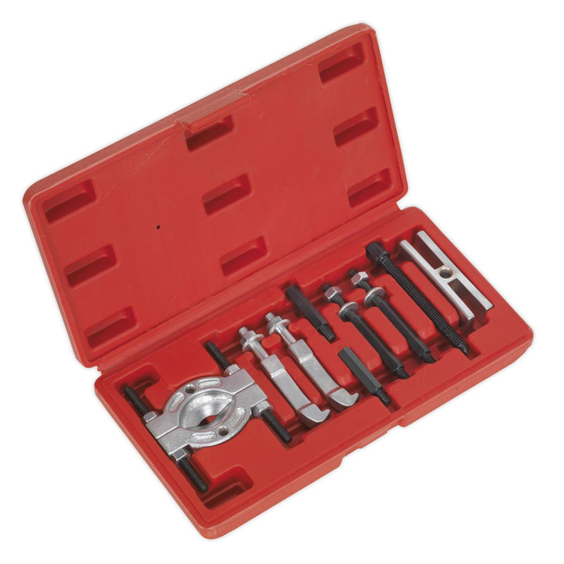 Sealey Mini Bearing Separator Set 9pc Yoke Extension Gear Puller Storage Case Sealey  - Dynamic Drive