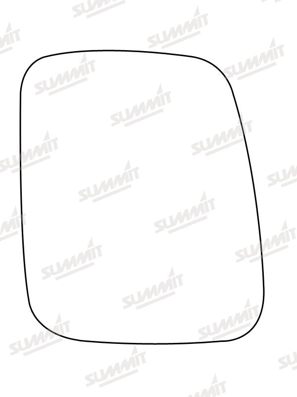 Summit Stick-On Commercial Mirror Glass fits VW Transporter 90 on RHS Summit - Dynamic Drive