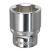 Sealey WallDrive Socket 26mm 1/2"Sq Drive Fully Polished SP1226 Sealey - Dynamic Drive