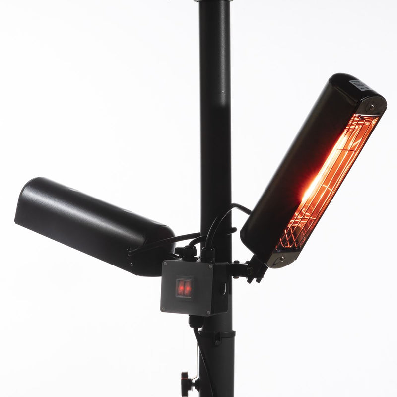 Dellonda Folding Parasol Patio Infrared Heater Dellonda  - Dynamic Drive