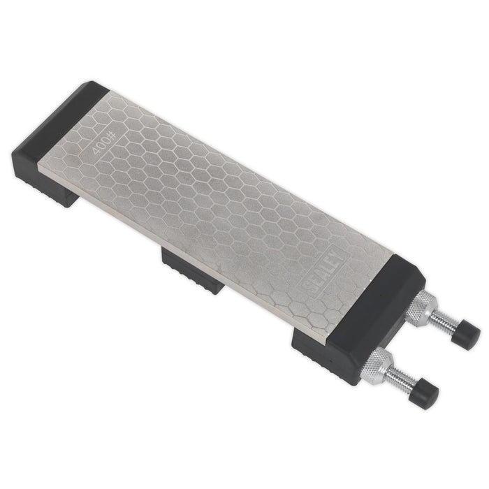 Sealey Combination Diamond Sharpening Whetstone with Adjustable Stone Holder Sealey - Dynamic Drive