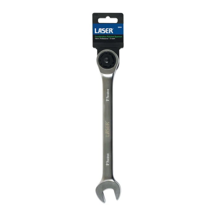 Laser Ratchet Combination Spanner 19mm 2684 Laser - Dynamic Drive