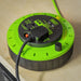 10m Cassette Type Cable Reel with Thermal Trip 2 x 230V & 2 x USB - Hi-Vis Green Sealey - Dynamic Drive