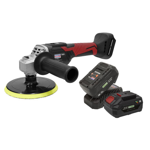 Sealey Cordless Rotary Polisher Kit 20V SV20 Series150mm 2 Batteries Sealey - Dynamic Drive