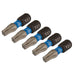 Draper Expert TX-STAR Impact Screwdriver Bits, T27 x 25mm, 1/4" Hex (Pack of 5) Draper - Dynamic Drive