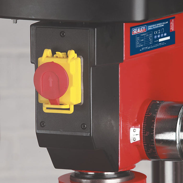 Sealey Pillar Drill Floor 16-Speed 1630mm Height 650W/230V GDM200F Sealey - Dynamic Drive