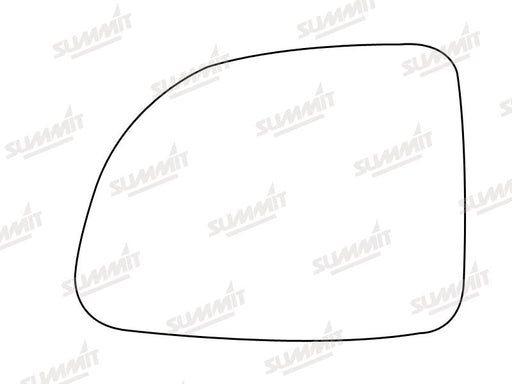 Summit Stick-On Standard Mirror Glass fits Renault Clio LHS Summit - Dynamic Drive