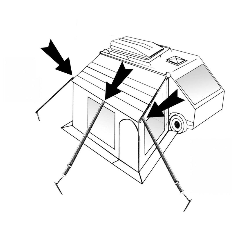 Bo-Camp Storm Line Set 3 Pieces of 5 Metres Bo-Camp - Dynamic Drive