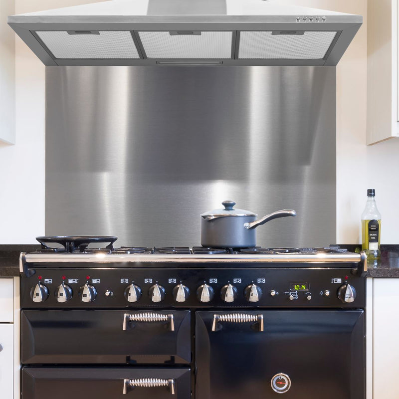 Baridi Splashback for Cooker Hoods 90 x 75cm - Stainless Steel DH195 Baridi - Dynamic Drive