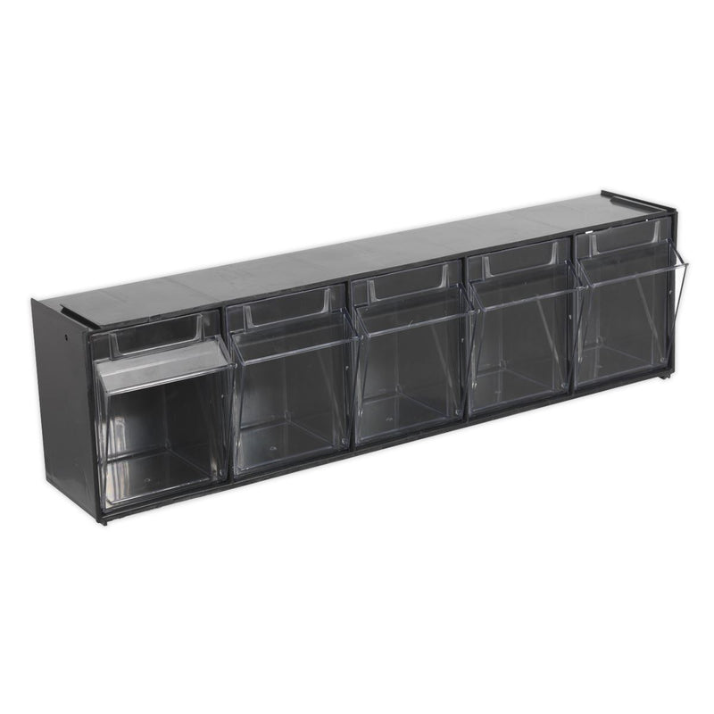 Sealey Stackable Cabinet Box 5 Bins APDC5 Sealey - Dynamic Drive