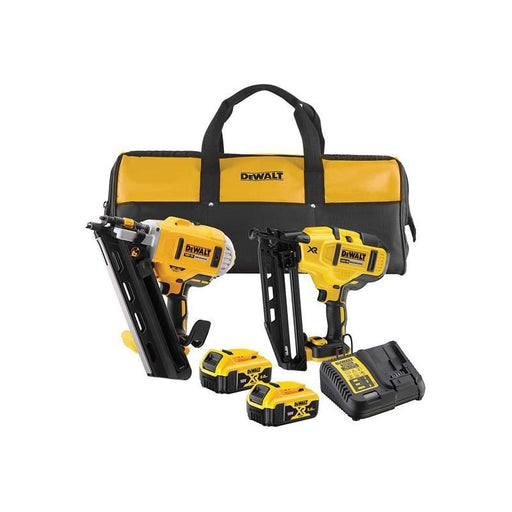Dewalt Power Tools DCK2046P2 Twin Nailer Kit 18V 2 x 5.0Ah Li-ion DeWALT Power Tools - Dynamic Drive