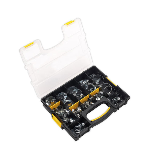 Sealey Hose Clip Assortment 85pc 8-57mm SHC85AC Sealey  - Dynamic Drive
