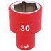 Draper Fully Insulated VDE Socket, 1/2" Sq. Dr., 30mm 32000 Draper - Dynamic Drive