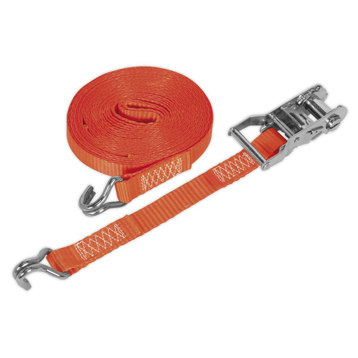 Sealey Ratchet Tie Down 25mm x 10m Poly Web 1500kg Load Test TD1510J Sealey  - Dynamic Drive