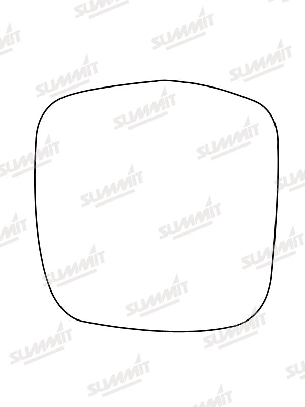 Summit Stick-On Standard Mirror Glass fits Toyota Landcruiser Colorado LHS Summit - Dynamic Drive