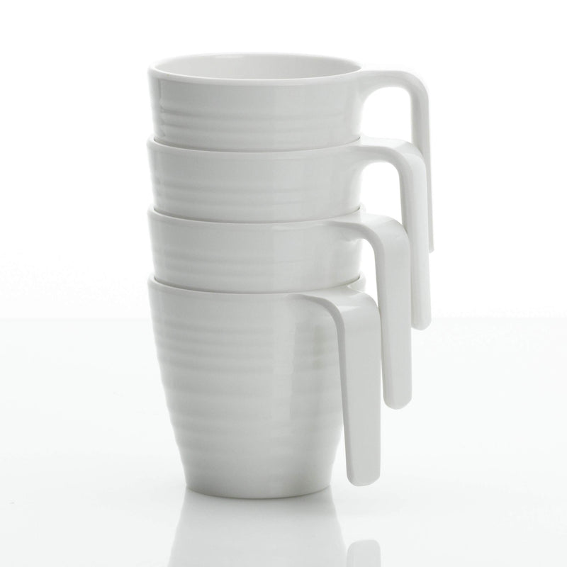 Soft White Stacking Mug (4) SW423 Flamefield - Dynamic Drive