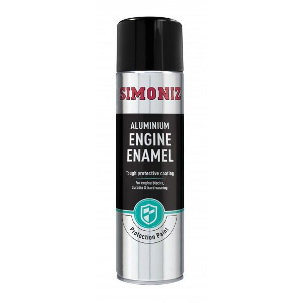 Simoniz Enamel Matt Aluminium Engine Enamel Car Spray Paint Aerosol Can 500ml Simoniz - Dynamic Drive