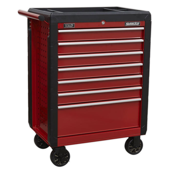 Sealey Topchest 4 Drawer & Rollcab 7 Drawer Combination AP3411STACK Sealey - Dynamic Drive
