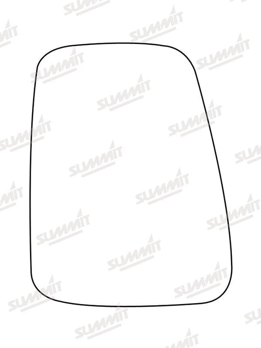 Summit Stick-On Commercial Mirror Glass fits Renault Extra 92 to 00 LHS Summit - Dynamic Drive