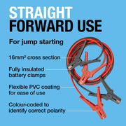 Ring Automotive - RBC160 Insulated Jump Leads, 300A, 3m Ring Automotive - Dynamic Drive