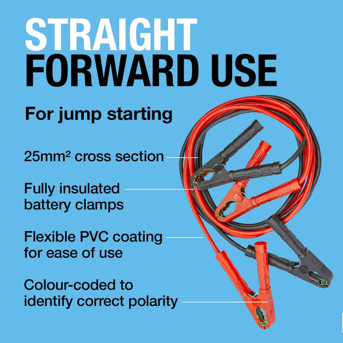 Ring Automotive RBC250A Insulated and Heavy Duty Clamps Plastic Bag, 350 A, 25 m Ring Automotive - Dynamic Drive