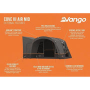 Vango Cove Air Mid III Drive Away Awning Ducato Boxer Transit Sprinter Campervan Vango - Dynamic Drive