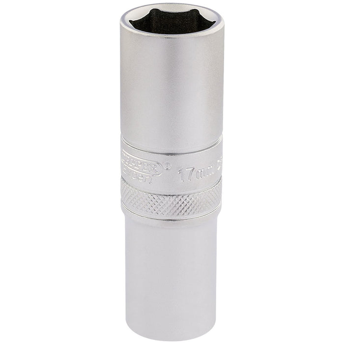 Draper 6 Point Metric Deep Socket, 1/2" Sq. Dr., 17mm 16649 Draper - Dynamic Drive