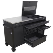 Sealey Mobile Tool Cabinet 1600mm with Power Tool Charging Drawer AP6310BE Sealey - Dynamic Drive