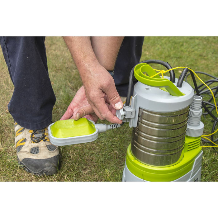 Sealey Submersible Stainless Water Pump Automatic Dirty Water 225L/min 230V Sealey  - Dynamic Drive