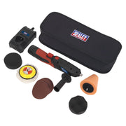 Sealey Cordless Mini Sander Polisher Kit 75mm 12V Lithium-ion Car Detailing Sealey  - Dynamic Drive