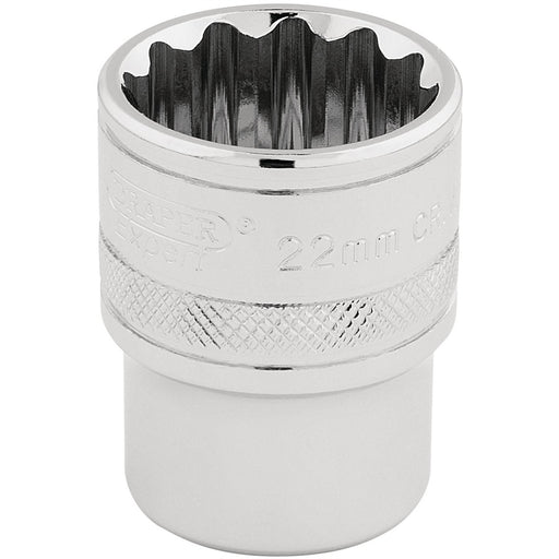 Draper HI-TORQ 12 Point Socket, 1/2" Sq. Dr., 22mm 33368 Draper - Dynamic Drive