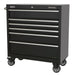 Sealey Rollcab 6 Drawer 930mm Heavy-Duty Black PTB93006 Sealey - Dynamic Drive