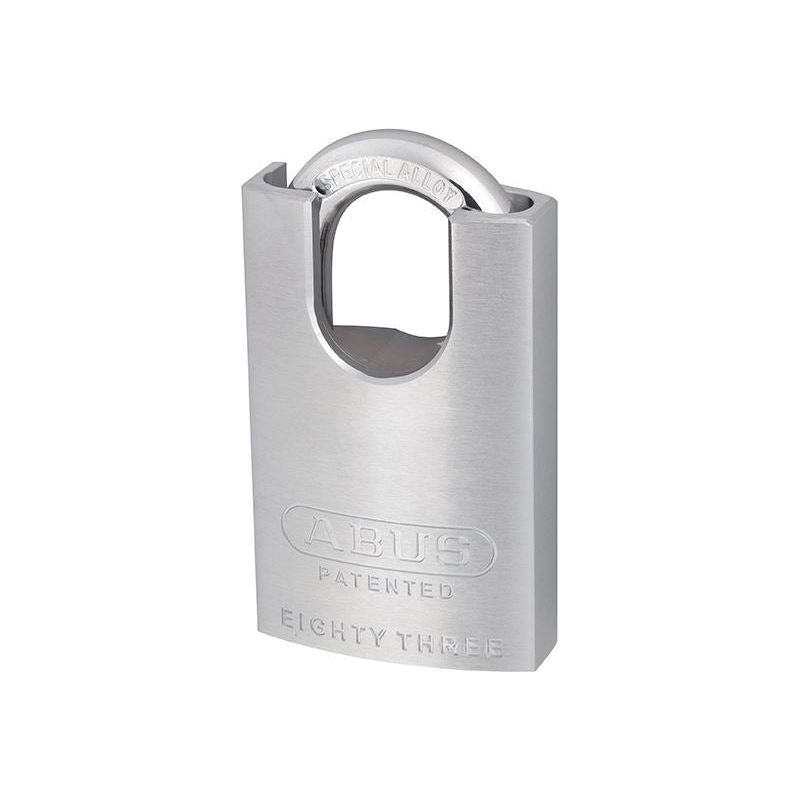 Abus Mechanical 83/50mm Chrome Plated Brass Padlock Hardened Closed Shackle ABUS Mechanical - Dynamic Drive