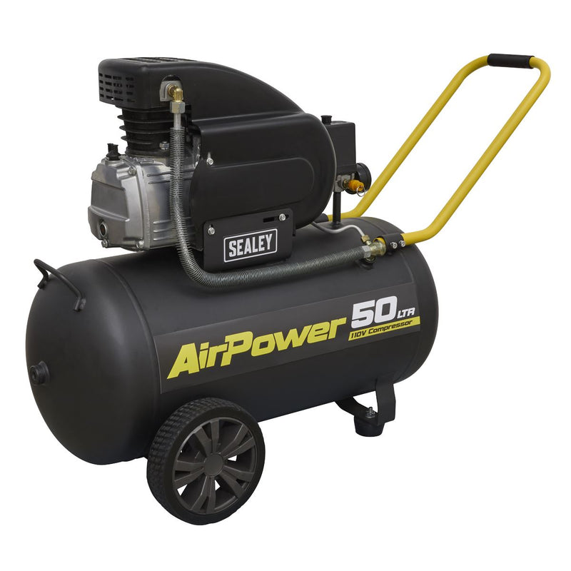 Sealey Air Compressor 50L Direct Drive 2hp 110V SAC5020E110V Sealey - Dynamic Drive