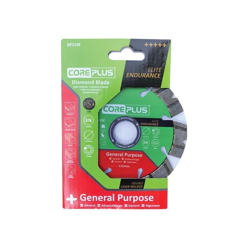 Coreplus GP115E Elite General-Purpose Diamond Blade 115mm CorePlus - Dynamic Drive