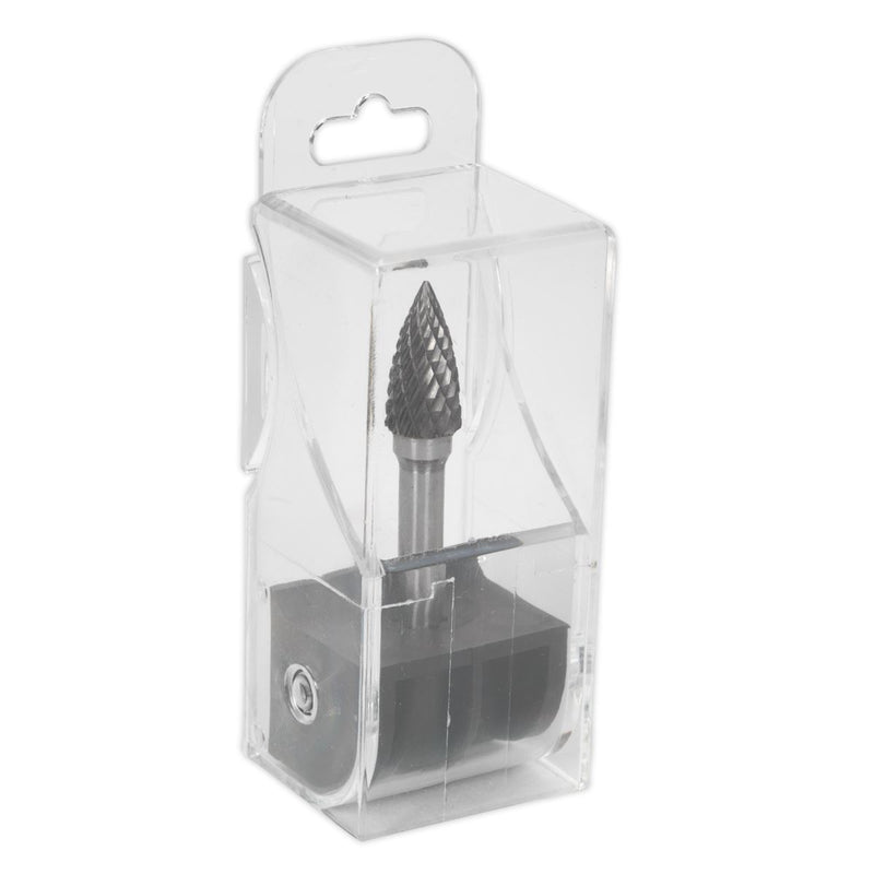 Sealey Tungsten Carbide Rotary Burr Arc Pointed Nose 10mm SDB03 Sealey - Dynamic Drive