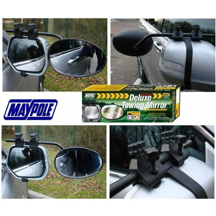 New Maypole 8327 Universal Convex Glass Deluxe Car Caravan Towing Mirror Maypole  - Dynamic Drive
