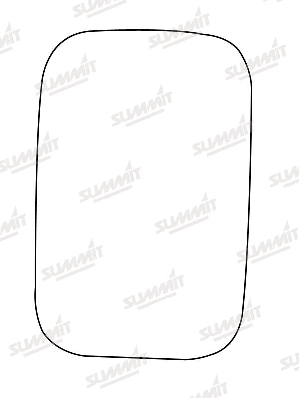 Summit Stick-On Commercial Mirror Glass fits Land Rover 83-90 & Defender 88-15 Sherpa Van 88 to 90 LHS & RHS Summit - Dynamic Drive