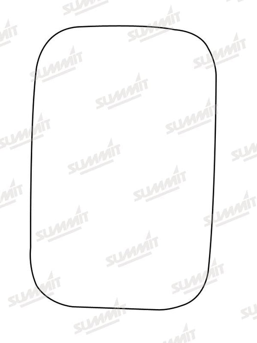 Summit Stick-On Commercial Mirror Glass fits Land Rover 83-90 & Defender 88-15 Sherpa Van 88 to 90 LHS & RHS Summit - Dynamic Drive