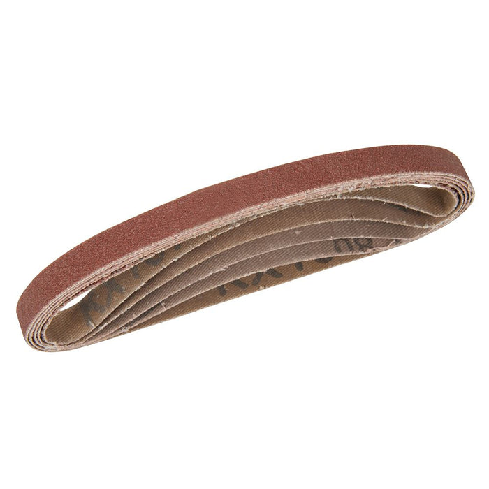 Silverline Sanding Belts 10 x 330mm 5pce 40, 60, 2 x 80, 120G Silverline - Dynamic Drive