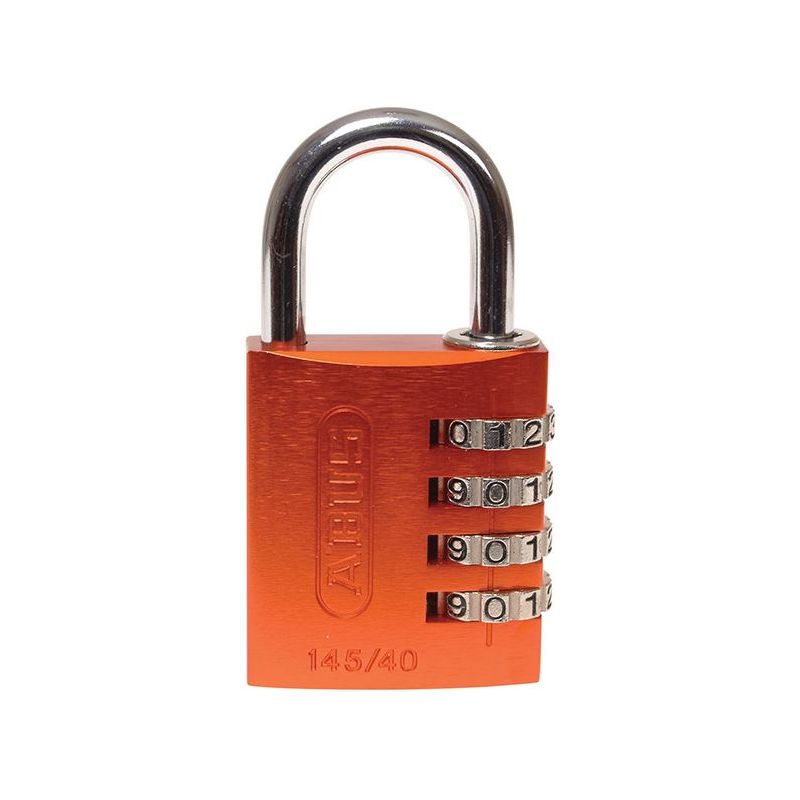 Abus Mechanical 145/40 40mm Aluminium Combination Padlock Orange 49527 ABUS Mechanical - Dynamic Drive