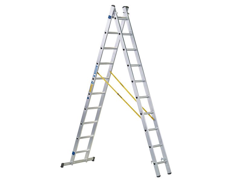 Zarges D-Rung Combination Ladder 2-Part 2 x 10 Rungs Zarges - Dynamic Drive