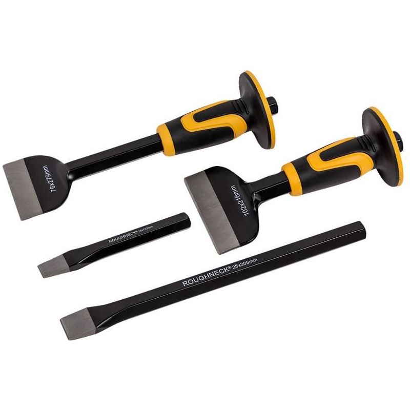 Roughneck Bolster & Cold Chisel Set 4 Piece Roughneck - Dynamic Drive