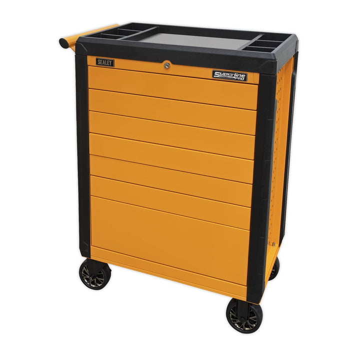 Sealey Rollcab 7 Drawer Push-To-Open Orange APPD7O Sealey - Dynamic Drive