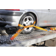 Sealey Car Transporter Ratchet Tie Down 50mmx3m 5000kg Load Test TDRWA Sealey  - Dynamic Drive