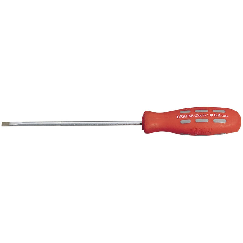 Draper Plain Slot Parallel Tip Mechanic's Screwdriver, 75 x 3.2mm (Sold Loose) Draper - Dynamic Drive