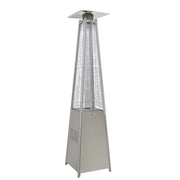 Dellonda Pyramid Gas Patio Heater 13kW Commercial Garden Use Stainless Steel Dellonda  - Dynamic Drive