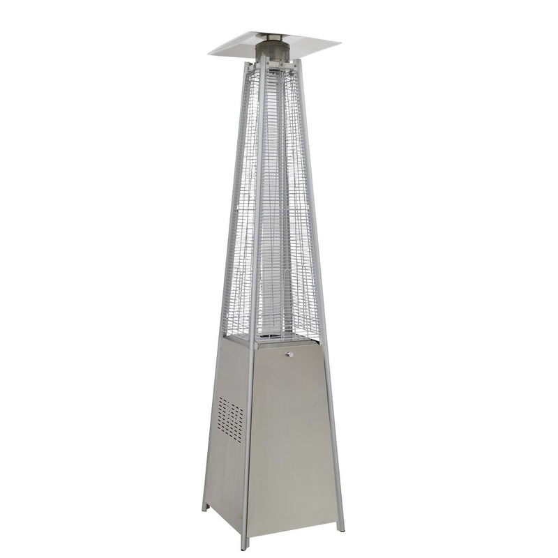 Dellonda Pyramid Gas Patio Heater 13kW Commercial Garden Use Stainless Steel Dellonda  - Dynamic Drive
