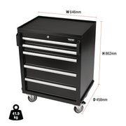 Draper BUNKER Modular Mobile Cabinet, 5 Drawer, 646mm 29792 Draper - Dynamic Drive